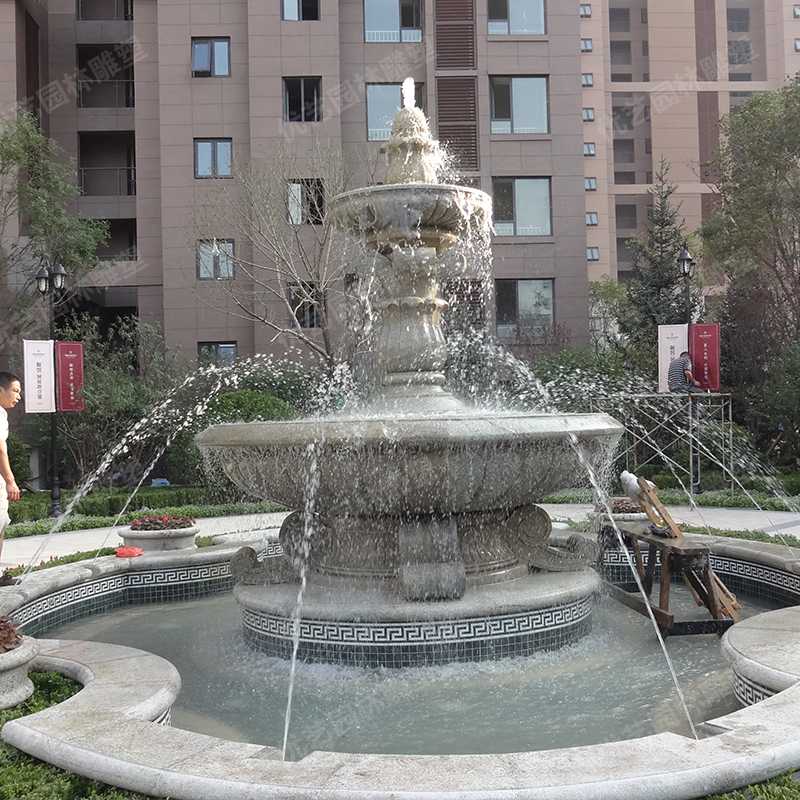 石雕噴泉，花崗巖噴泉，景觀噴泉