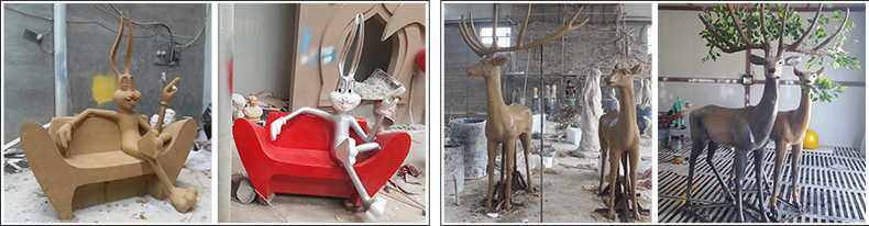 玻璃鋼雕塑制作流程，仿真景觀雕塑廠家